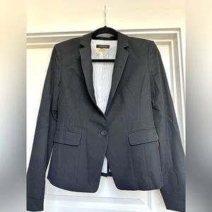 Ann Taylor Suit Jacket Blazer Black Single Button